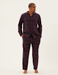 Brushed Cotton Checked Pyjama Set