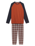 Pure Cotton Round Neck Pyjama Set
