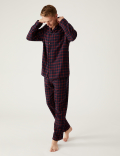 Brushed Cotton Checked Pyjama Set