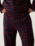 Brushed Cotton Checked Pyjama Set