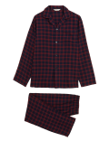 Brushed Cotton Checked Pyjama Set
