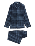 Brushed Cotton Checked Pyjama Set