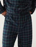 Brushed Cotton Checked Pyjama Set