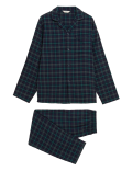 Brushed Cotton Checked Pyjama Set
