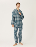 Brushed Cotton Checked Pyjama Set