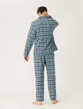 Brushed Cotton Checked Pyjama Set