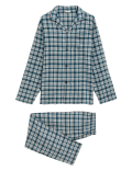 Brushed Cotton Checked Pyjama Set