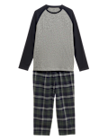 Pure Cotton Round Neck Pyjama Set