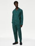 Brushed Cotton Checked Pyjama Set