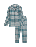 Brushed Cotton Checked Pyjama Set