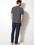 Pure Cotton Striped Pyjama Set