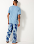 Pure Cotton Checked Pyjama Set