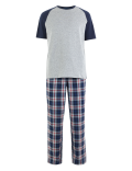 Pure Cotton Checked Pyjama Set