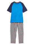 Pure Cotton Checked Pyjama Set