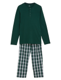 Pure Cotton Checked Pyjama Set
