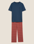 Pure Cotton Printed Pyjama Set