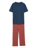 Pure Cotton Printed Pyjama Set