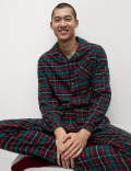 Men's Classic Checked Family Christmas Pyjama Set