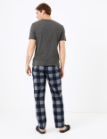 Supersoft Gingham Checked Pyjama Bottoms