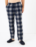 Supersoft Gingham Checked Pyjama Bottoms