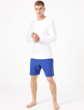 Bike Print Pyjama Shorts