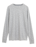 Cotton Supersoft Waffle Lounge Sweatshirt