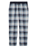 Pure Cotton Checked Pyjama Bottoms