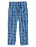 Pure Cotton Checked Pyjama Bottoms