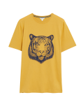 Pure Cotton Tiger Graphic Loungewear Top