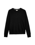 Cotton Blend Waffle Loungewear Top