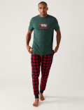 Cotton Blend Supersoft Checked Pyjama Set
