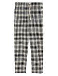 Pure Cotton Checked Pyjama Bottoms
