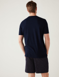 Pure Cotton Computer Graphic Loungewear Top