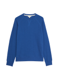 Pure Cotton Waffle Loungewear Sweatshirt