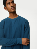 Pure Cotton Waffle Loungewear Sweatshirt