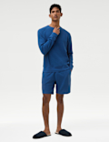 Pure Cotton Waffle Loungewear Shorts