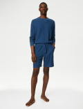 Pure Cotton Waffle Loungewear Shorts