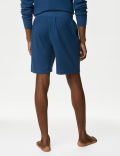 Pure Cotton Waffle Loungewear Shorts