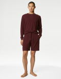 Pure Cotton Waffle Loungewear Shorts