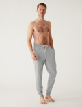 Pure Cotton Cuffed Loungewear Bottoms