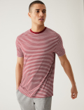 Pure Cotton Striped Loungewear Top