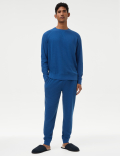 Pure Cotton Waffle Jogger Bottoms