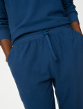 Pure Cotton Waffle Jogger Bottoms