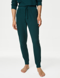 Pure Cotton Waffle Jogger Bottoms