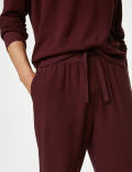 Pure Cotton Waffle Jogger Bottoms