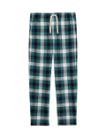 Pure Cotton Checked Loungewear Bottoms