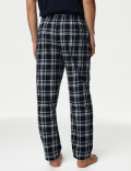Pure Cotton Checked Pyjama Bottoms