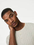 Pure Cotton Ribbed Loungewear Top