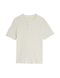Pure Cotton Ribbed Loungewear Top