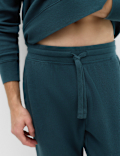Pure Cotton Waffle Loungewear Bottoms